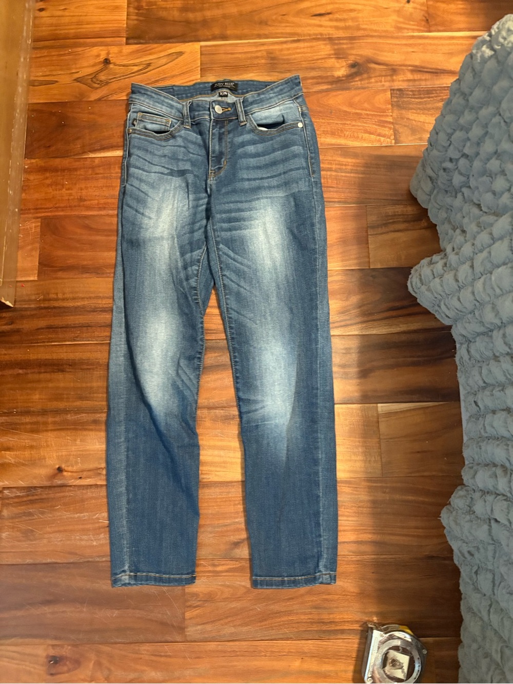 Judy Blue Relaxed Fit Jeans 3/26 Crop Ankle Medium Wash (771)